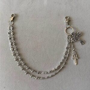 Chrome Hearts Silver pants chain